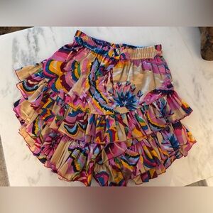 Gold & Silver sequin, ruffled skirt / skort